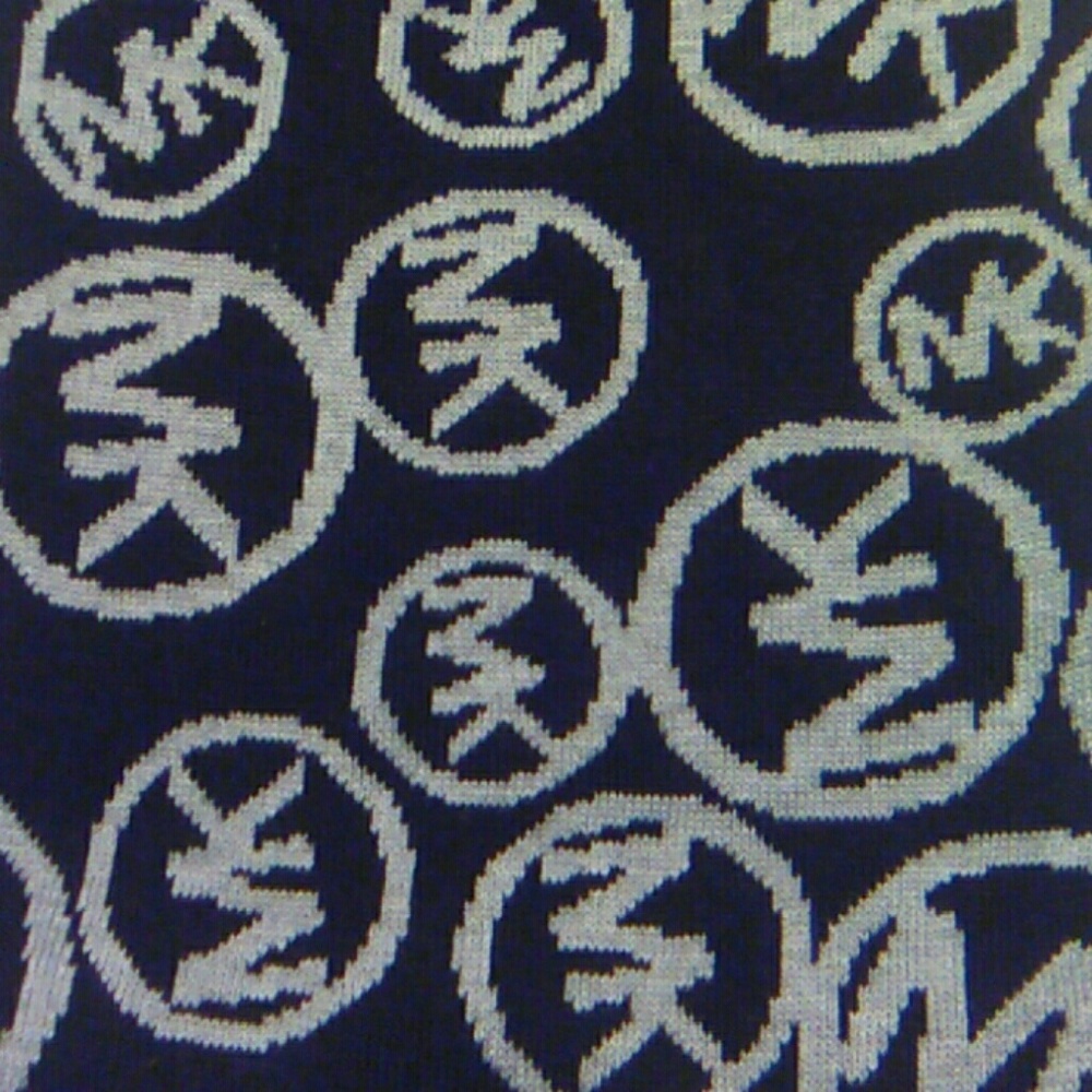 Michael Kors Black & Gray Reversible Scarf - Picture 2 of 4
